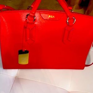 Basically new Coral Ralph Lauren hand bag!